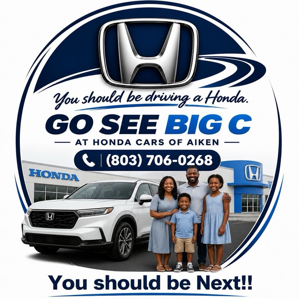 Go See Big C promotional artwork featuring a Honda SUV and a family, with You should be Next branding